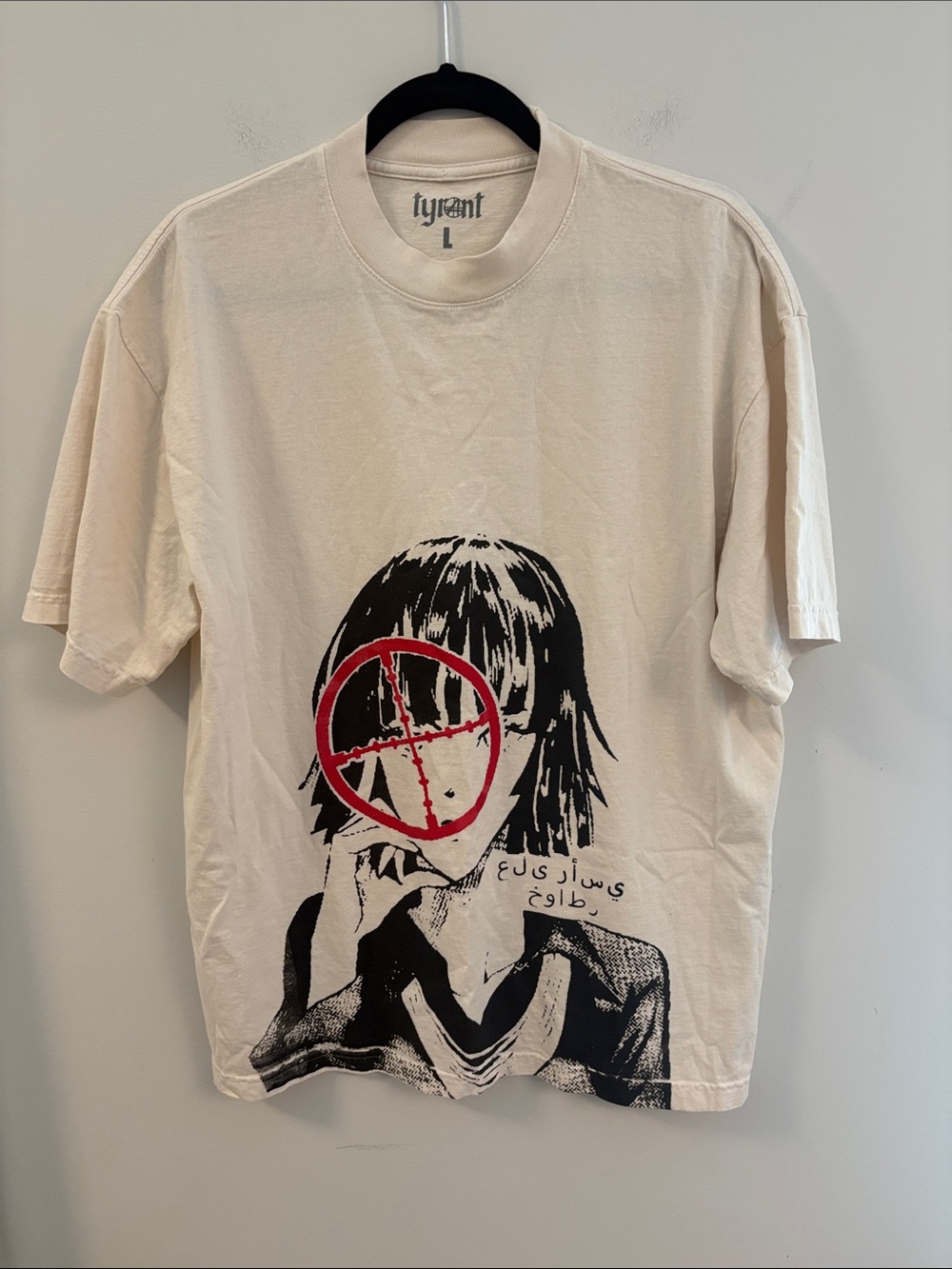 Tyrone Bulls Eye Anime Graphic Tee Size L